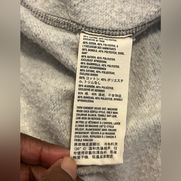 Y2K Abercrombie & Fitch Grey Varsity Bomber Jacket Patchwork Logo Size: Medium - Picture 5 of 7